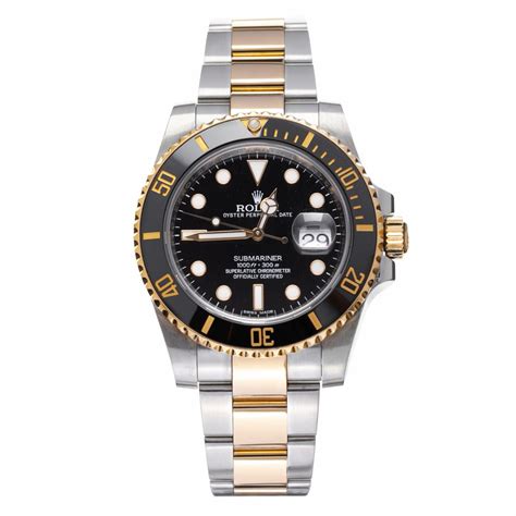 rolex submariner 2tone black ceramic replica|rolex submariner equivalent.